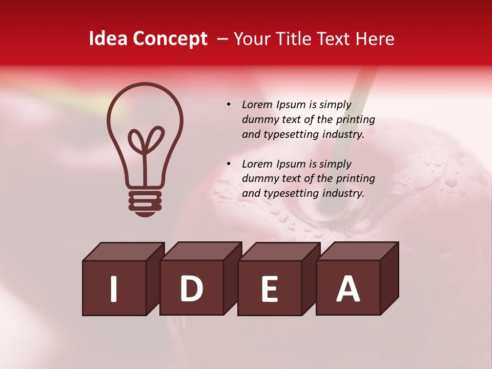 Ripe Cherries PowerPoint Template