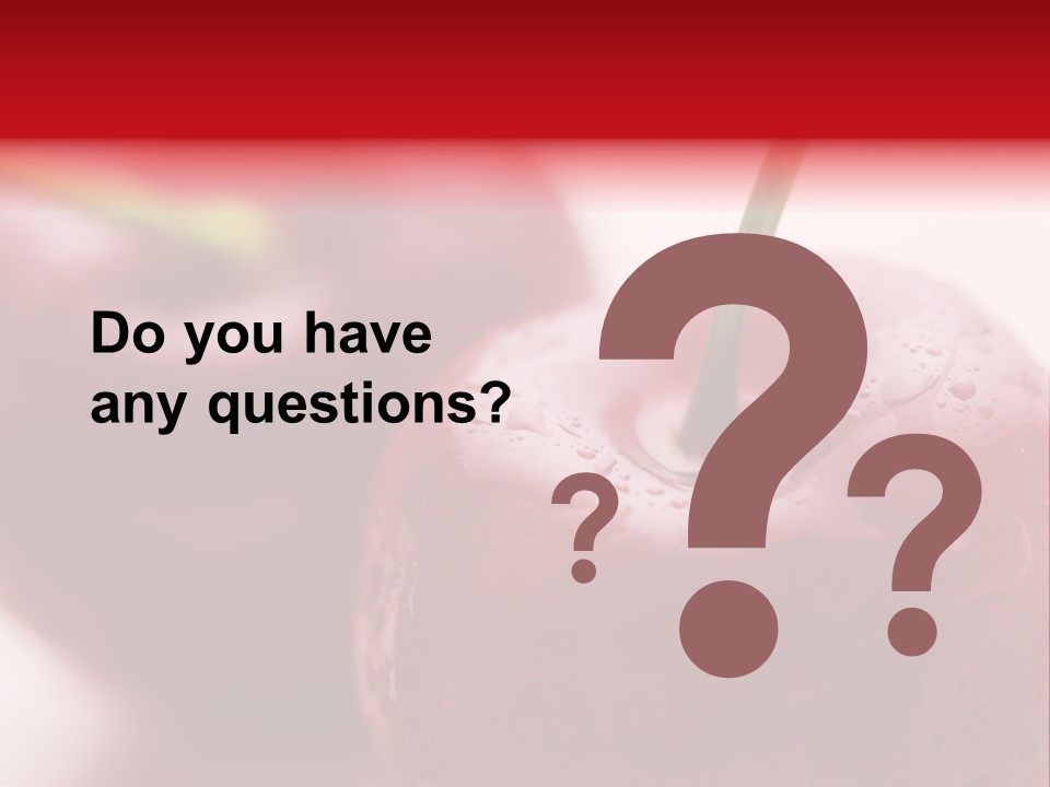 Ripe Cherries PowerPoint Template