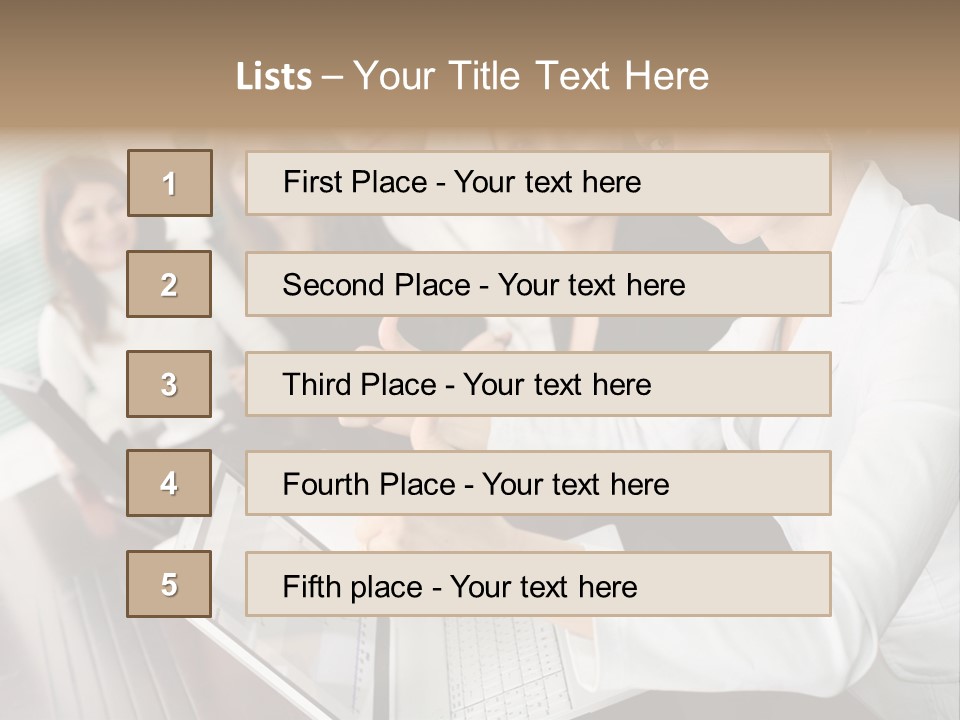 Blind Woman Traveling With White Cane PowerPoint Template
