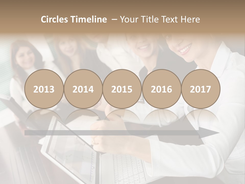 Blind Woman Traveling With White Cane PowerPoint Template