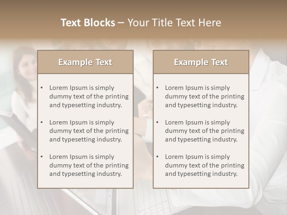 Blind Woman Traveling With White Cane PowerPoint Template