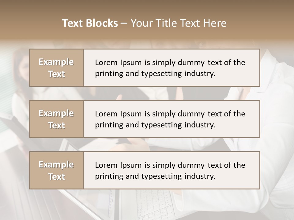 Blind Woman Traveling With White Cane PowerPoint Template