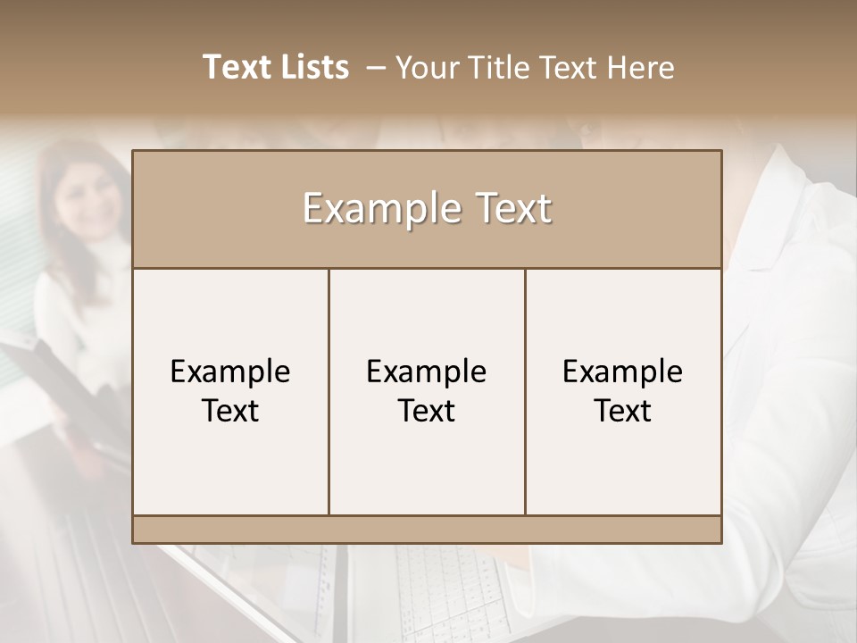 Blind Woman Traveling With White Cane PowerPoint Template