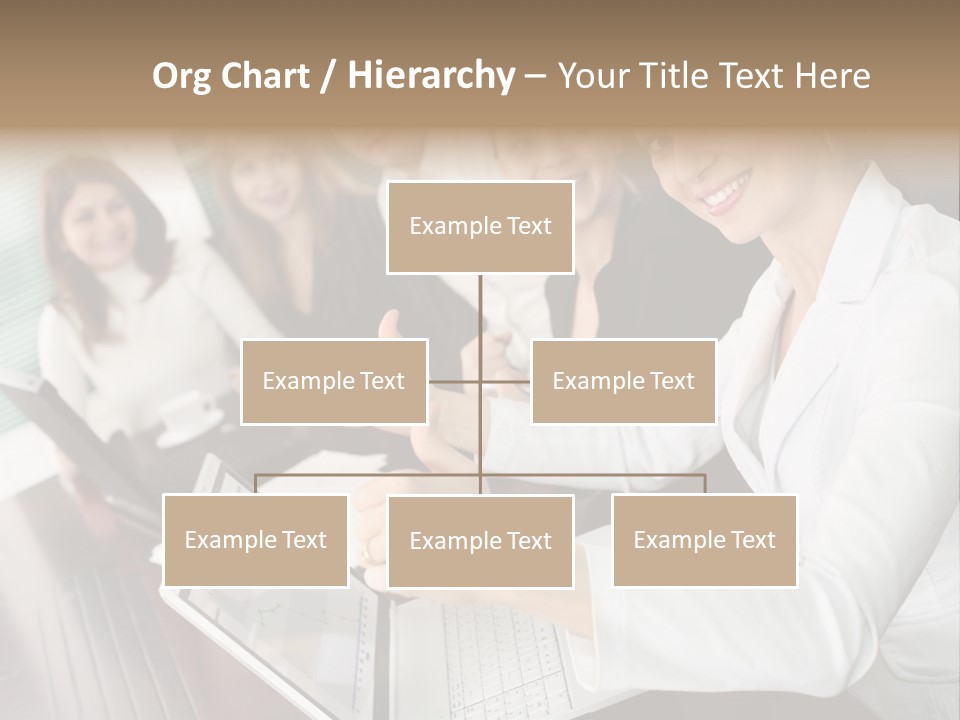 Blind Woman Traveling With White Cane PowerPoint Template