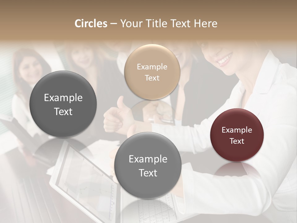 Blind Woman Traveling With White Cane PowerPoint Template