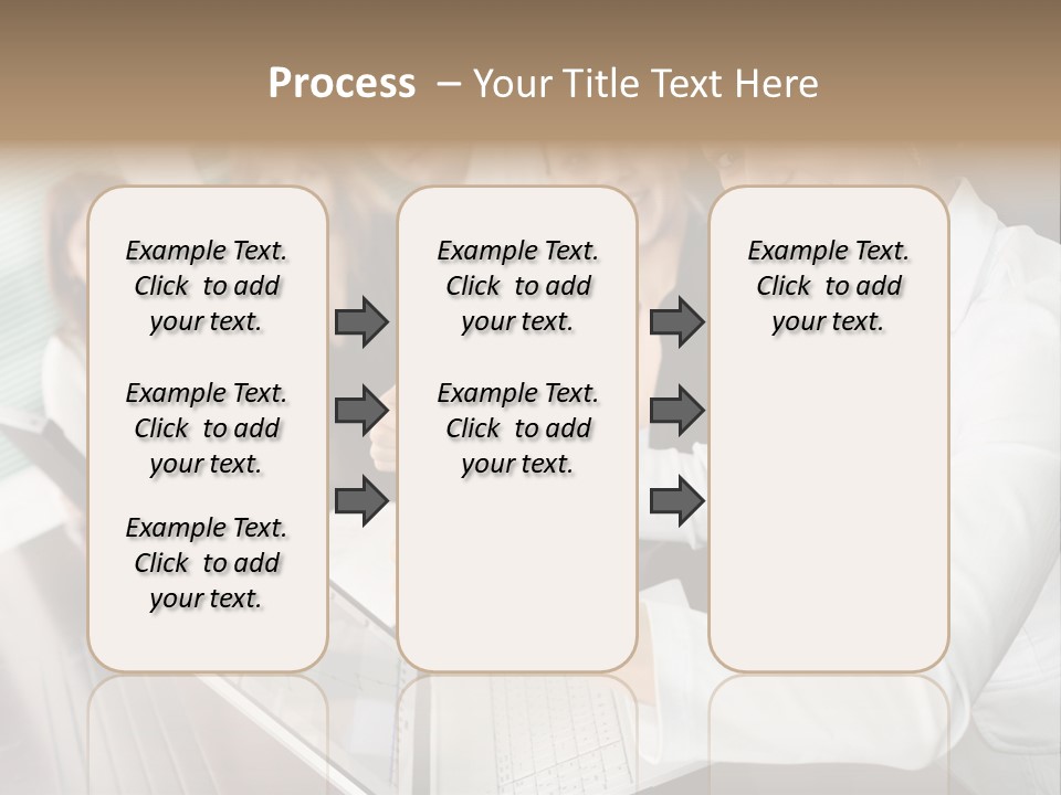 Blind Woman Traveling With White Cane PowerPoint Template