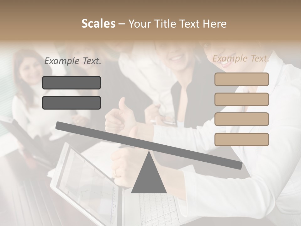 Blind Woman Traveling With White Cane PowerPoint Template