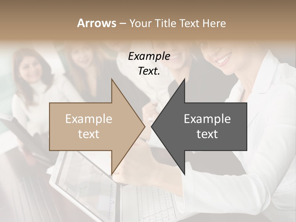 Blind Woman Traveling With White Cane PowerPoint Template