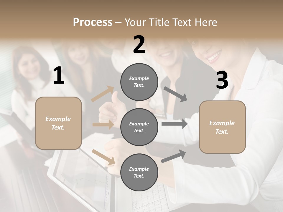 Blind Woman Traveling With White Cane PowerPoint Template