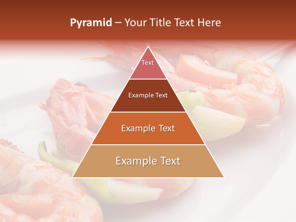 A White Plate Topped With Shrimp And Vegetables PowerPoint Template
