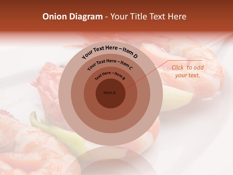 A White Plate Topped With Shrimp And Vegetables PowerPoint Template