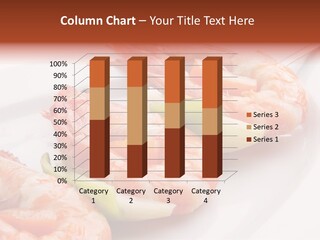 A White Plate Topped With Shrimp And Vegetables PowerPoint Template