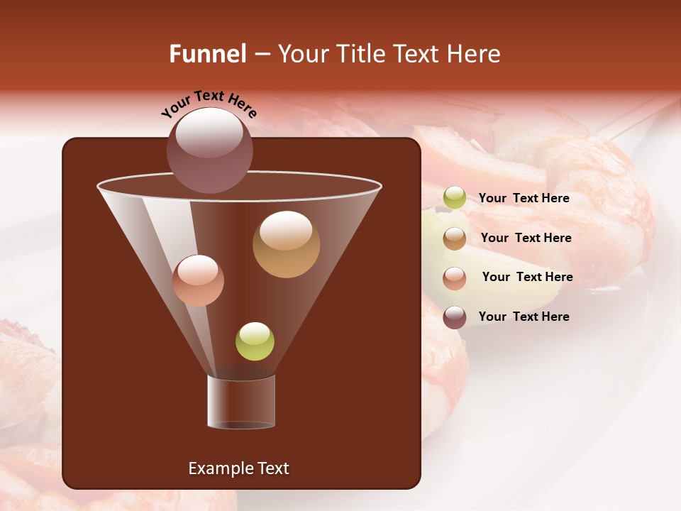 A White Plate Topped With Shrimp And Vegetables PowerPoint Template