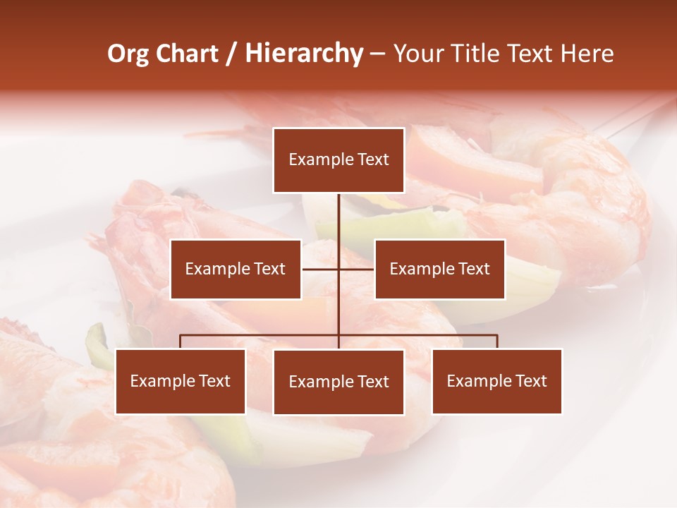 A White Plate Topped With Shrimp And Vegetables PowerPoint Template