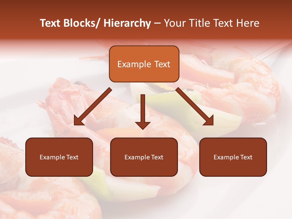 A White Plate Topped With Shrimp And Vegetables PowerPoint Template