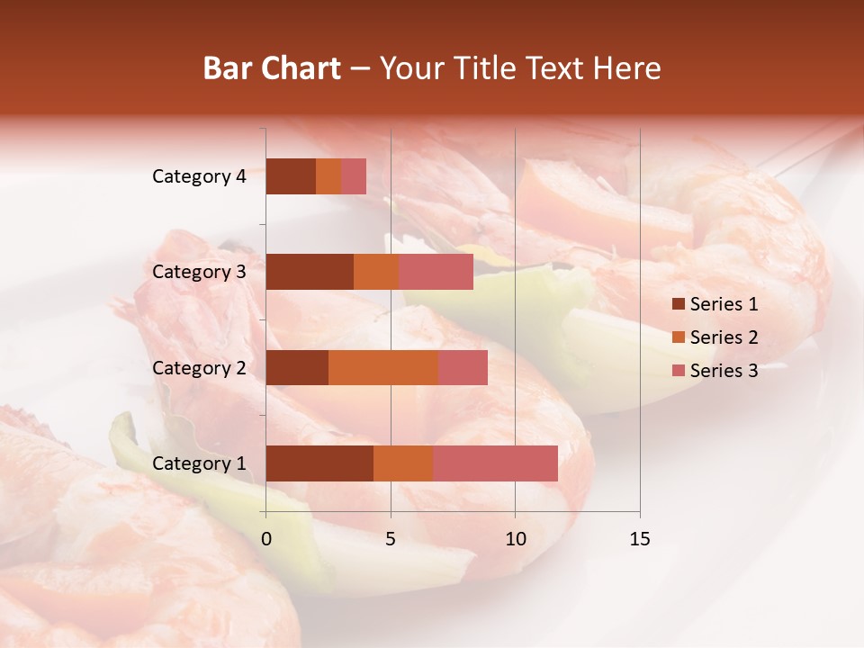 A White Plate Topped With Shrimp And Vegetables PowerPoint Template