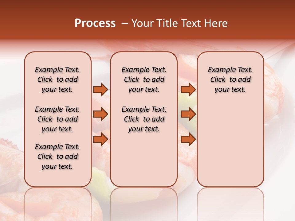 A White Plate Topped With Shrimp And Vegetables PowerPoint Template