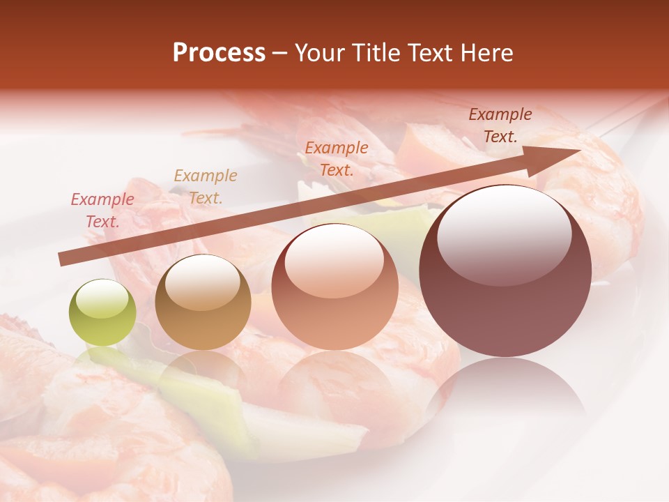 A White Plate Topped With Shrimp And Vegetables PowerPoint Template