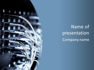 A Powerpoint Presentation With Wires And Wires PowerPoint Template