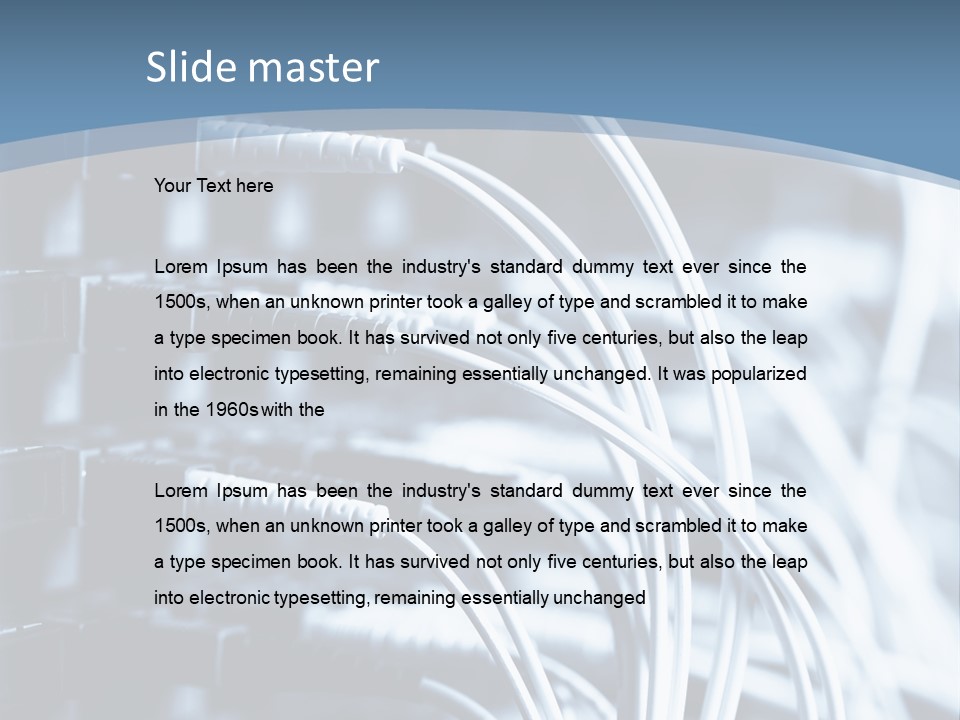 A Powerpoint Presentation With Wires And Wires PowerPoint Template