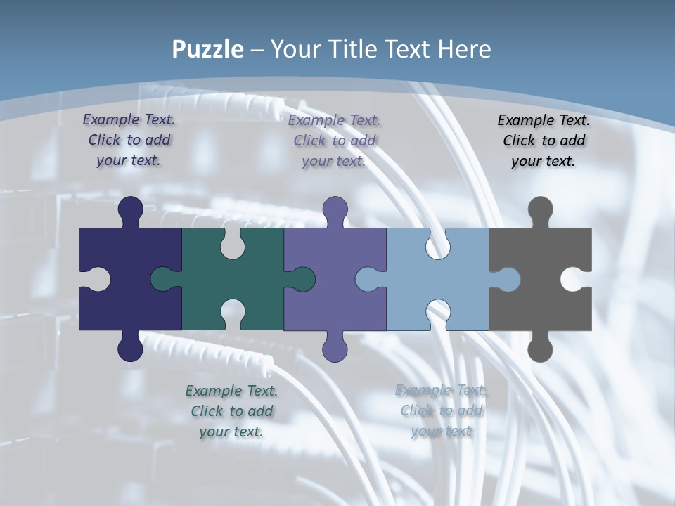 A Powerpoint Presentation With Wires And Wires PowerPoint Template