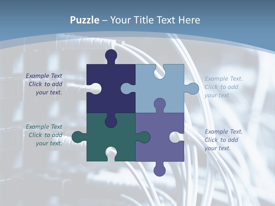 A Powerpoint Presentation With Wires And Wires PowerPoint Template