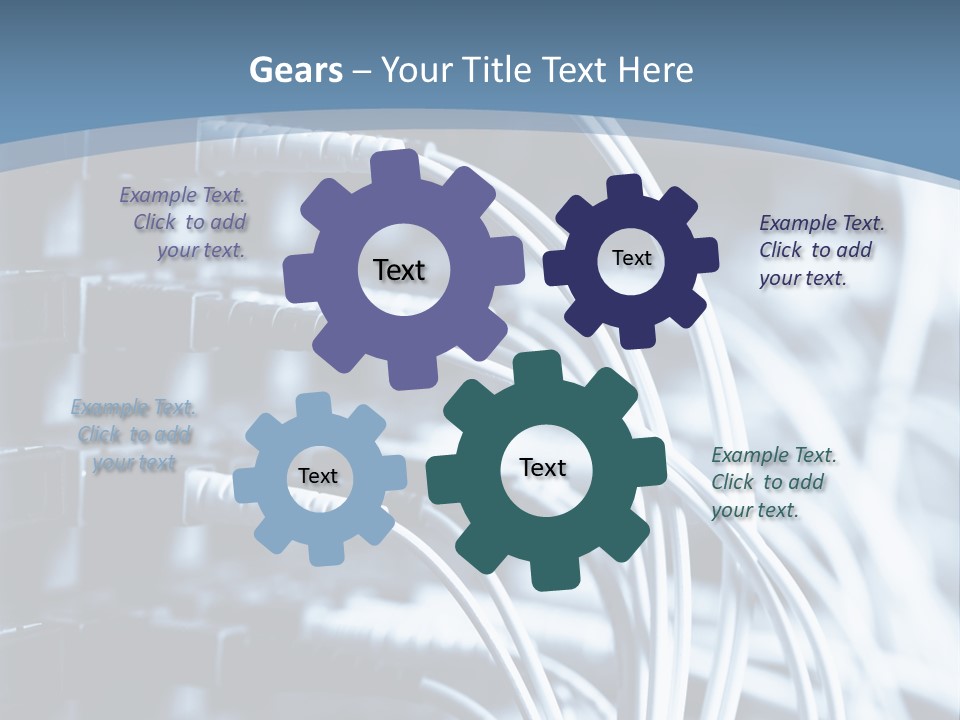 A Powerpoint Presentation With Wires And Wires PowerPoint Template