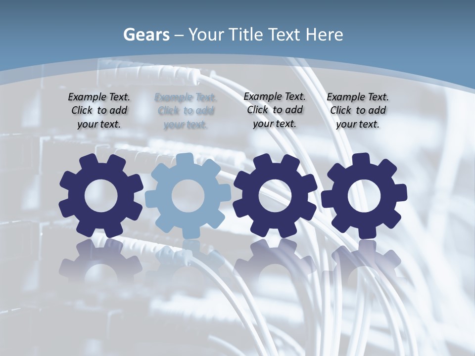 A Powerpoint Presentation With Wires And Wires PowerPoint Template