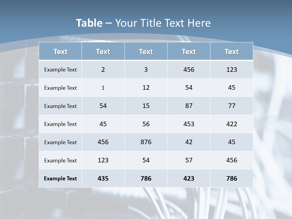 A Powerpoint Presentation With Wires And Wires PowerPoint Template