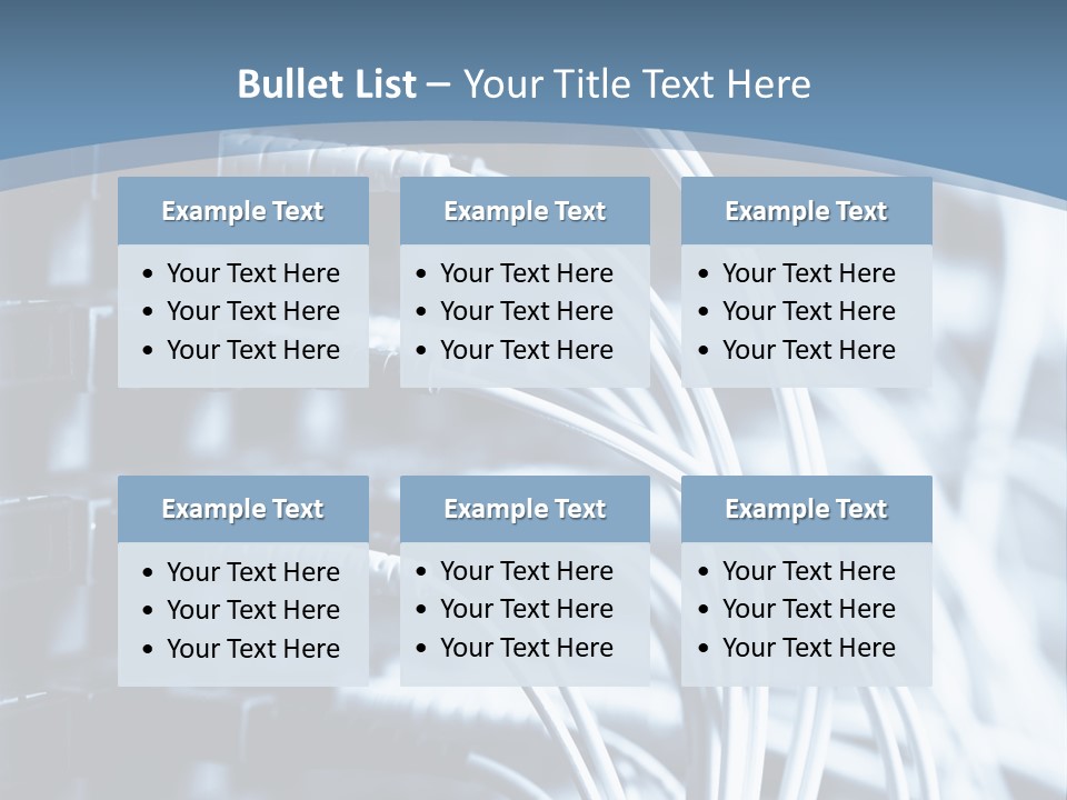 A Powerpoint Presentation With Wires And Wires PowerPoint Template