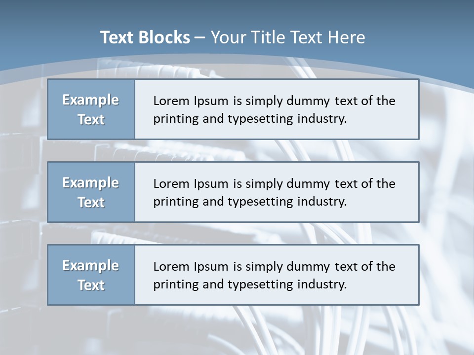 A Powerpoint Presentation With Wires And Wires PowerPoint Template