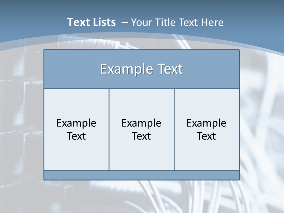 A Powerpoint Presentation With Wires And Wires PowerPoint Template