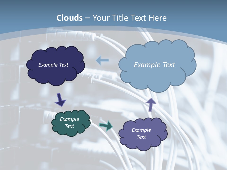 A Powerpoint Presentation With Wires And Wires PowerPoint Template