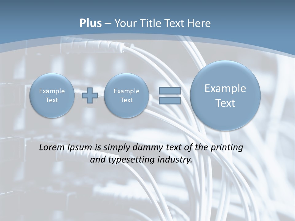 A Powerpoint Presentation With Wires And Wires PowerPoint Template