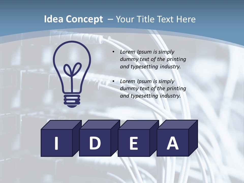 A Powerpoint Presentation With Wires And Wires PowerPoint Template