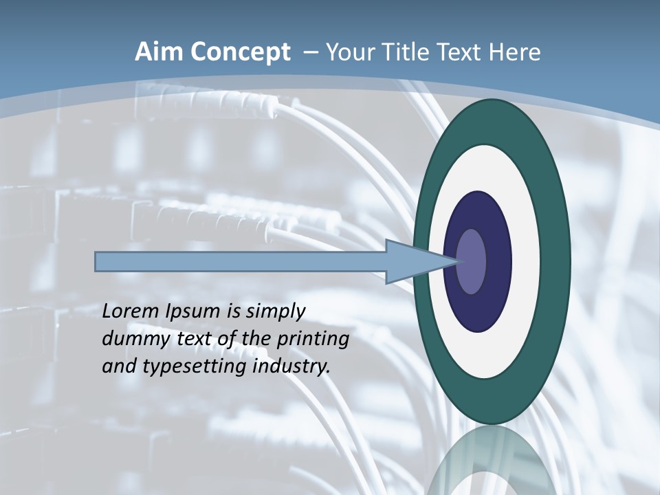A Powerpoint Presentation With Wires And Wires PowerPoint Template