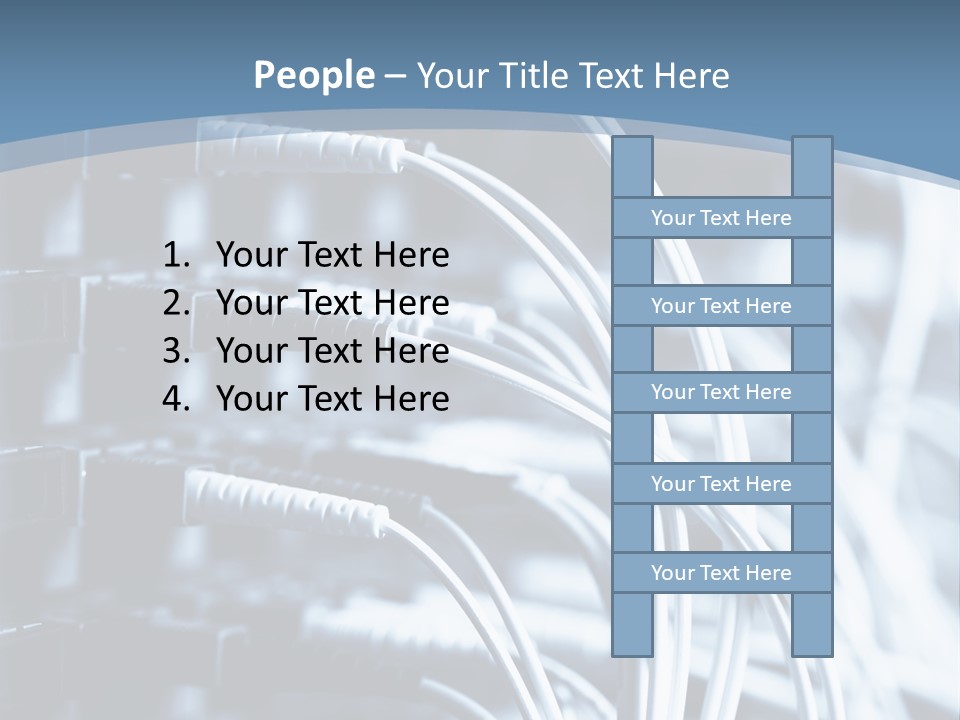 A Powerpoint Presentation With Wires And Wires PowerPoint Template