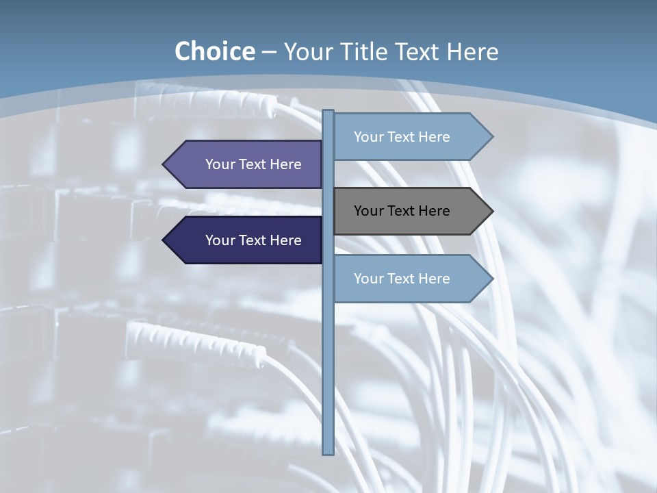 A Powerpoint Presentation With Wires And Wires PowerPoint Template