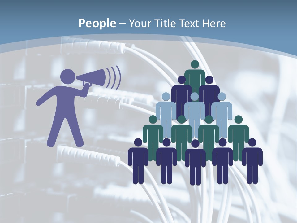 A Powerpoint Presentation With Wires And Wires PowerPoint Template