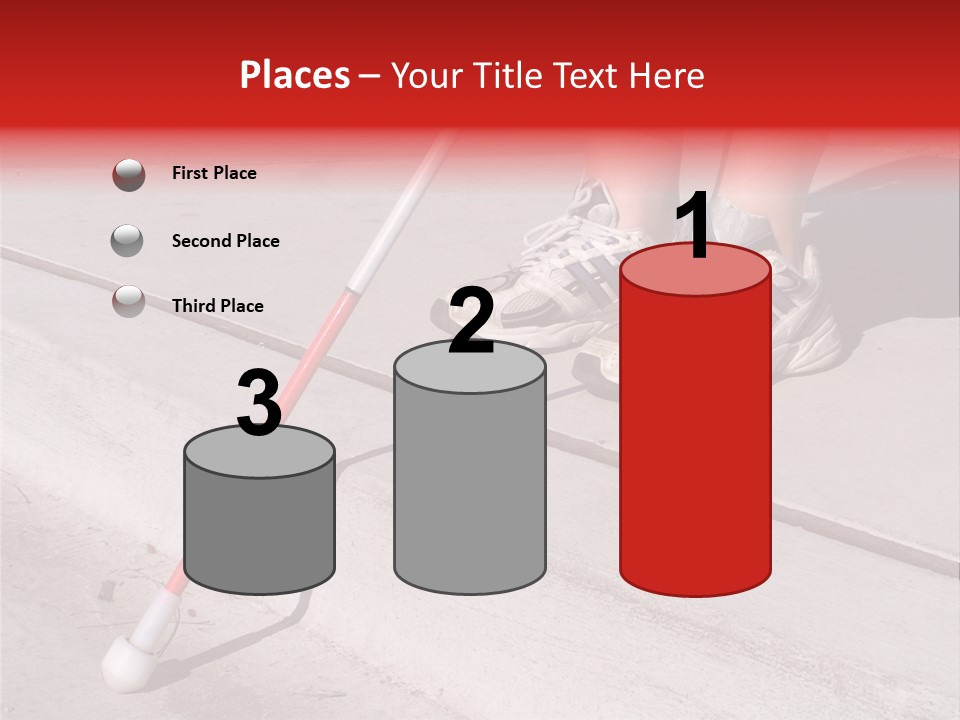 A Person Standing On A Sidewalk With A Broom PowerPoint Template