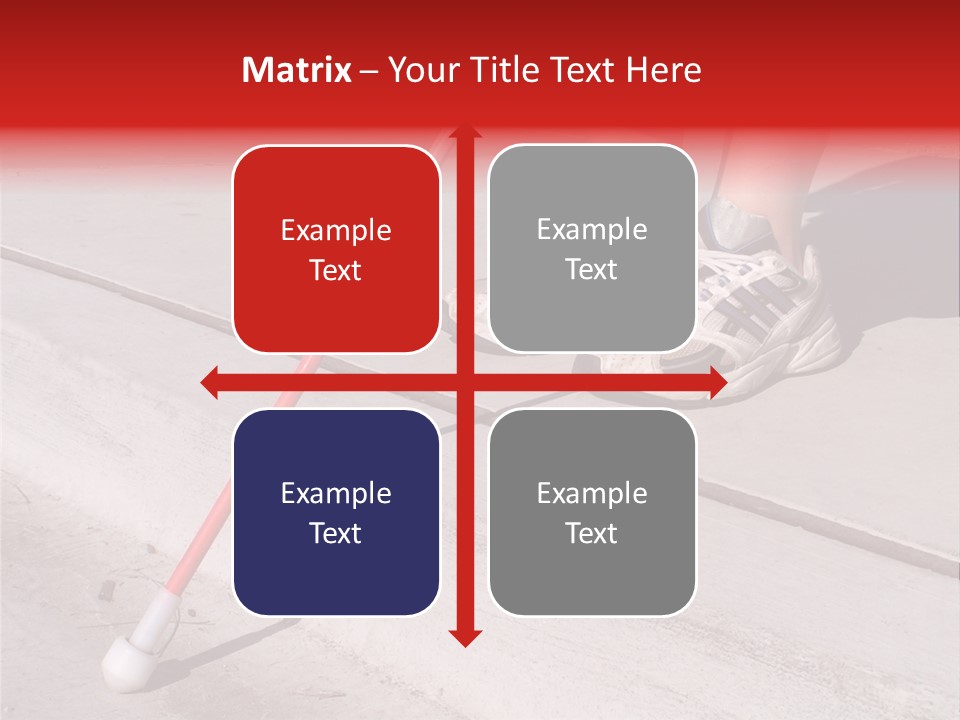 A Person Standing On A Sidewalk With A Broom PowerPoint Template