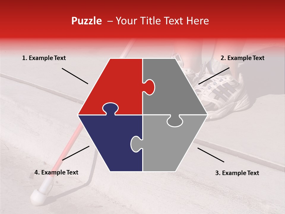 A Person Standing On A Sidewalk With A Broom PowerPoint Template