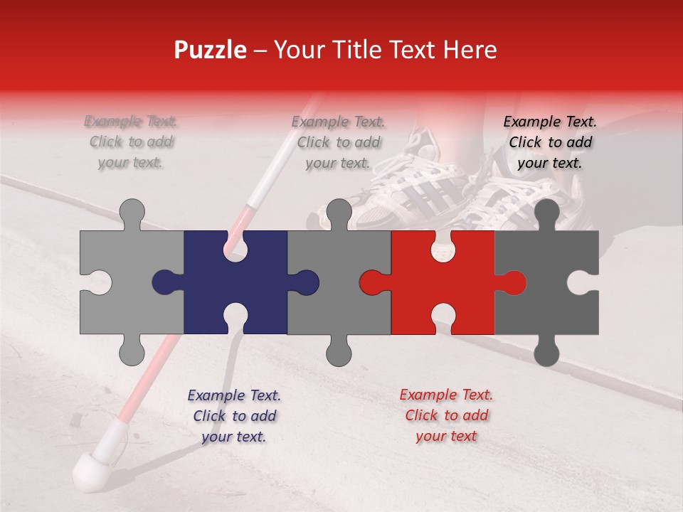 A Person Standing On A Sidewalk With A Broom PowerPoint Template