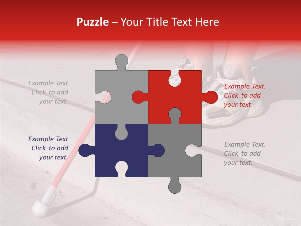 A Person Standing On A Sidewalk With A Broom PowerPoint Template