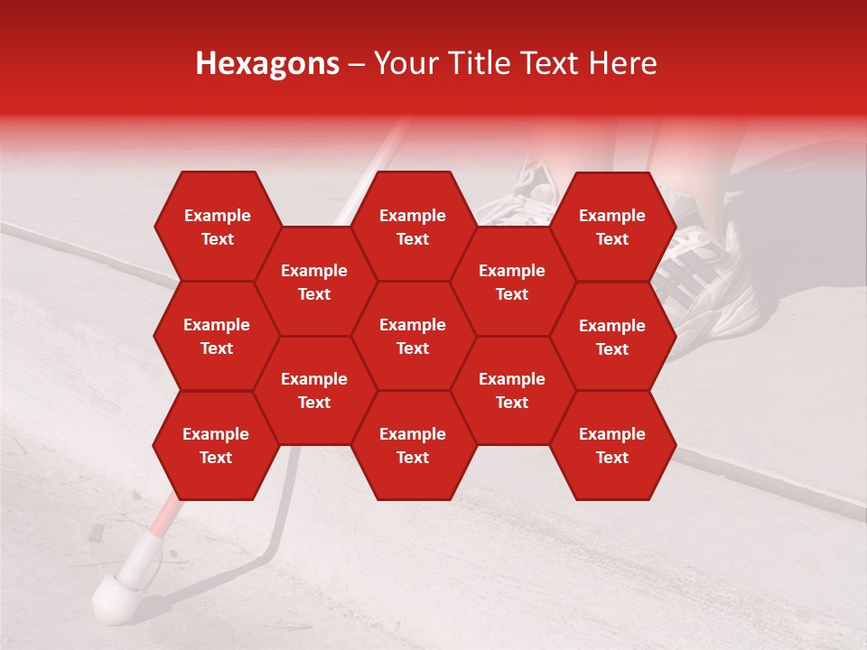 A Person Standing On A Sidewalk With A Broom PowerPoint Template