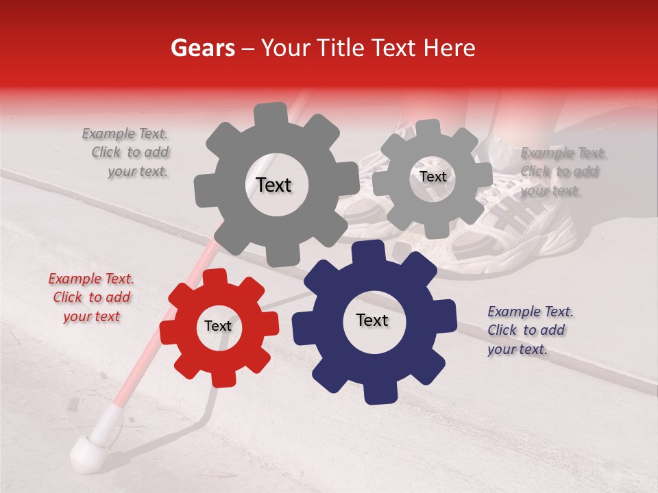 A Person Standing On A Sidewalk With A Broom PowerPoint Template