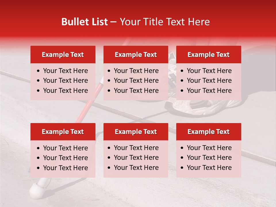 A Person Standing On A Sidewalk With A Broom PowerPoint Template