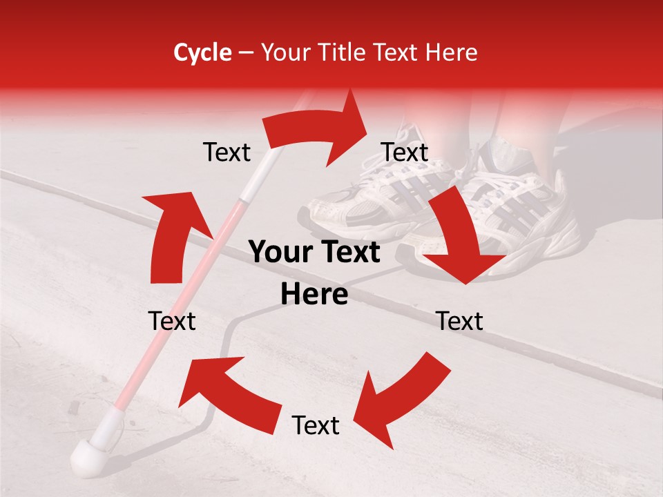 A Person Standing On A Sidewalk With A Broom PowerPoint Template