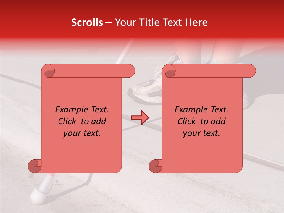 A Person Standing On A Sidewalk With A Broom PowerPoint Template