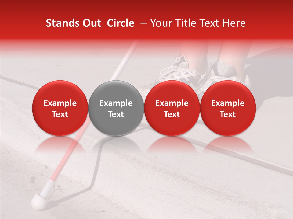 A Person Standing On A Sidewalk With A Broom PowerPoint Template